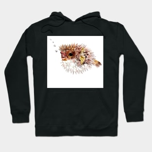 Pufferfish , coral fish, cute fish art, cute animals, animals, animal art Hoodie